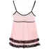 Cottelli - babydoll - blonde flæser - sort - M