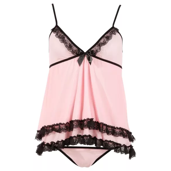 Cottelli - babydoll - blonde flæser - sort - L