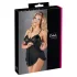 Cottelli - babydoll med flæser - sort lingeri - L