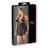 Cottelli Plus Size - Blonde babydoll i sort - 2XL