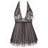 Cottelli Plus Size - Blonde babydoll i sort - 2XL