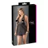 Cottelli Plus Size - babydoll med blonde - sort - plus size - 4XL