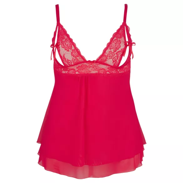 Cottelli Plus Size - babydoll - blonde - rød - plus size lingeri - 3XL