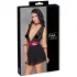 Cottelli Bondage - blonde babydoll med halterneck (sort) - M