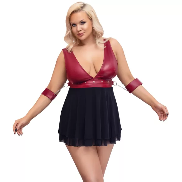 Cottelli Bondage Plus Size - babydoll (rød)