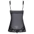 Kissable - åben babydoll (sort)
