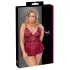 Cottelli Curves - minikjole sæt - blonde - rød