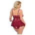 Cottelli Curves - minikjole sæt - blonde - rød