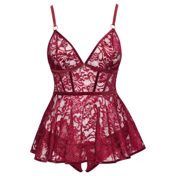 Cottelli Curves - minikjole sæt - blonde - rød