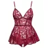 Cottelli Curves - minikjole sæt - blonde - rød