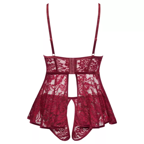 Cottelli Curves - minikjole sæt - blonde - rød