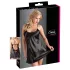 Cottelli - satin natkjole - sort - XL
