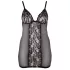 Cottelli Plus Size - blonde babydoll - gennemsigtig - sort