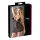Cottelli Plus Size - blonde babydoll - gennemsigtig - sort - 3XL
