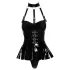 Black Level - wetlook body - justerbar halsbånd - sort