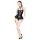 Black Level - wetlook body - justerbar halsbånd - sort - L