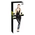 Black Level - catsuit med lynlås - blank vinyl - sort - S