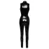 Black Level - catsuit med lynlås - blank vinyl - sort - S