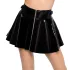 Black Level - laknederdel - plisseret - sort - M