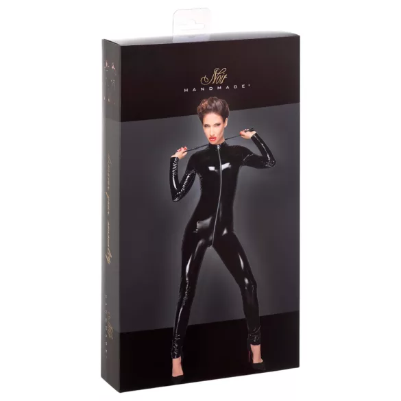 Noir - catsuit med lynlås - lange ærmer - sort