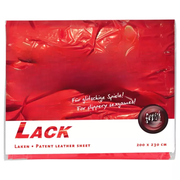 Fetish - Lak lagen - 200x220 cm (rød)