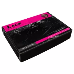 Fetish - Lak lagen - superblød - 200x230 cm (sort)