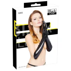 Black Level - lakk handsker - sort - blank - M