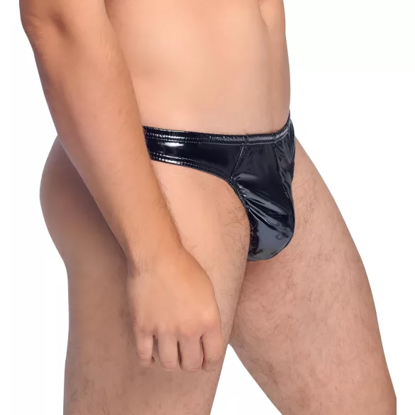 Black Level - herre tanga - klassisk lak - sort - M