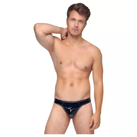 Black Level - herre tanga - klassisk lak - sort - M