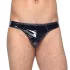 Black Level - herre tanga - klassisk lak - sort - L