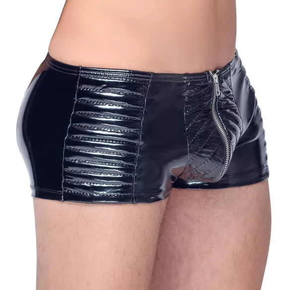 Black Level - herreshorts med lynlås - sort