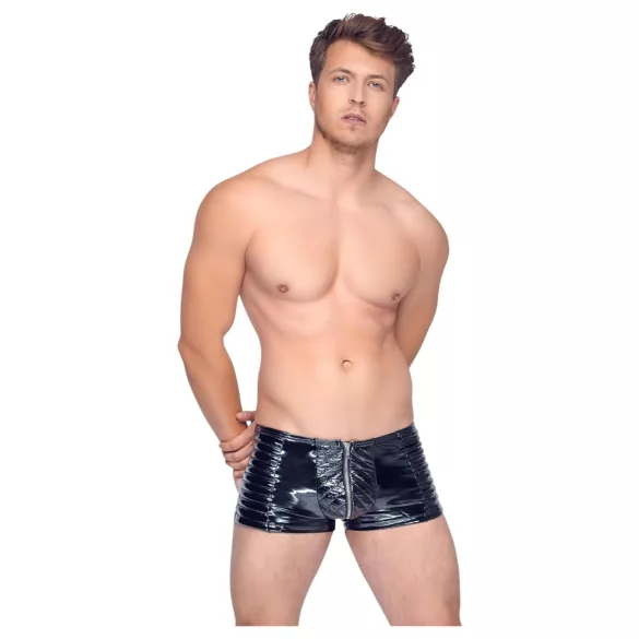 Black Level - herreshorts med lynlås - sort