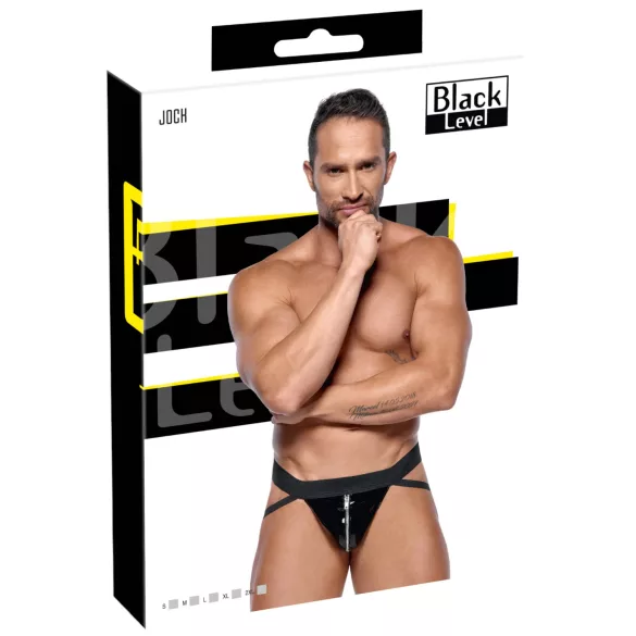 Black Level - jockstrap med lynlås (sort) - XXL