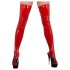 LATEX - dame strømpebukser (rød) - S/M