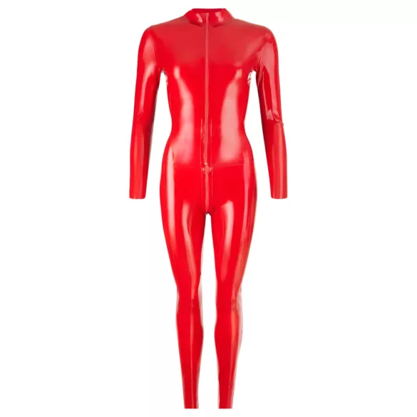 Late X langærmet catsuit til kvinder (rød) - S