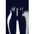 LATEX - leggings med lynlås - sort latex - L