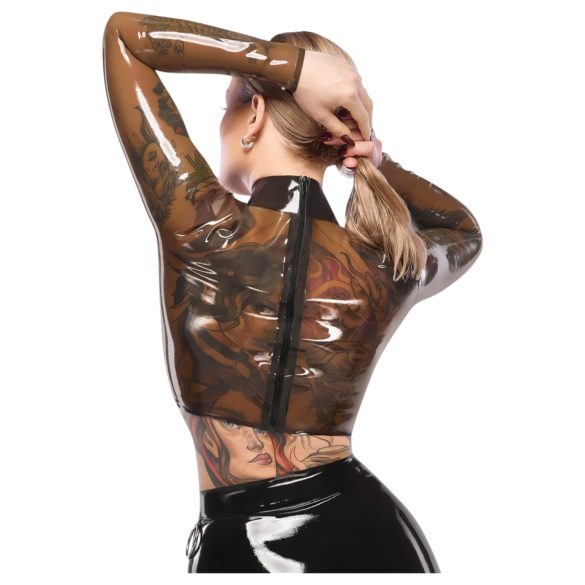 LATEX - latex top - gennemsigtig - sort