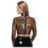 LATEX - gennemsigtig latex top (gennemsigtig-sort) - M