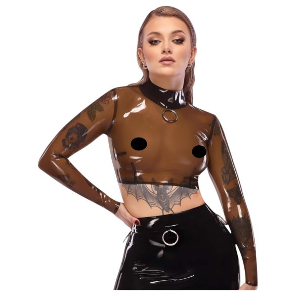 LATEX - latex top - gennemsigtig - sort - L