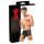 LATEX - boxer med penishylster - sort latex - L/XL