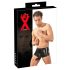 LATEX - boxer med penishylster - sort latex - L/XL