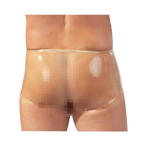 LATEX - boxershorts med penishylster - natur latex - L/XL