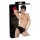 Late X dametrusse med indbygget dildo (sort) - M