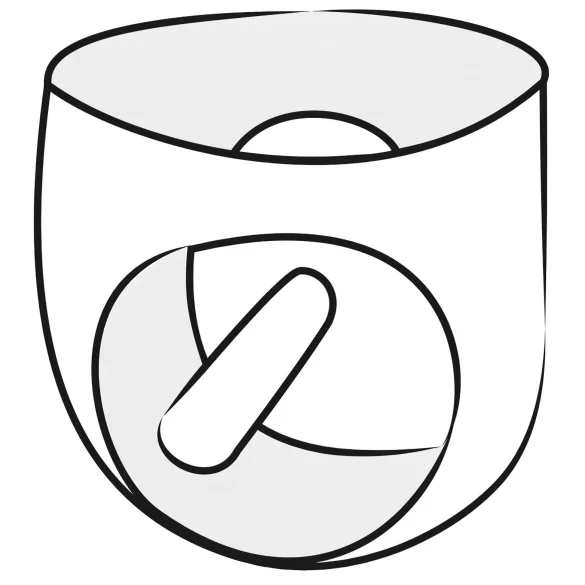 Late X herreunderbukser med indvendig penis og analdildo (sort) - M