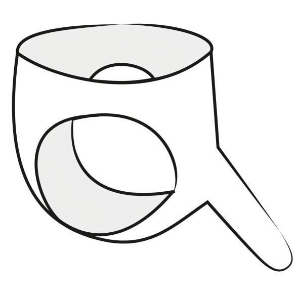 LATEX - latextrusse med ekstern dildo - sort - S-L