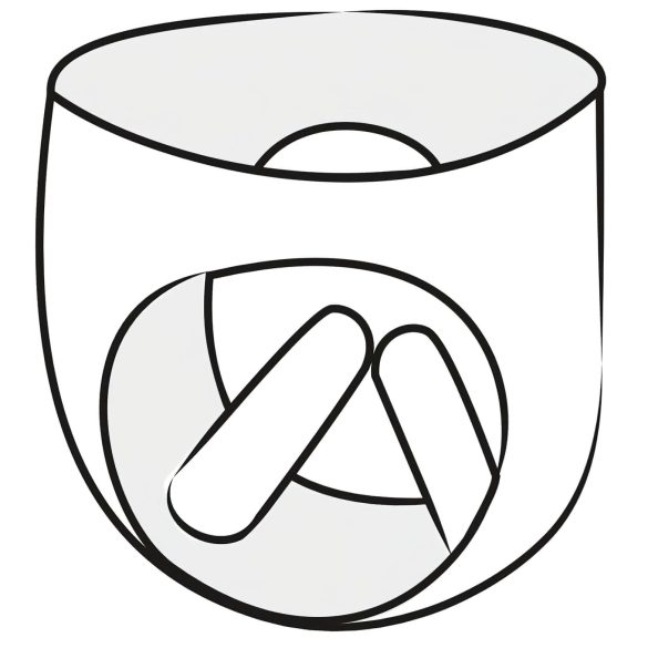 LATEX - 2 stk. kvinde trusser med oppustelig dildo (sort) - L