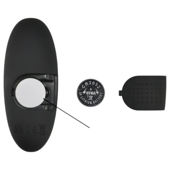 Mrow - analvibrator med lys og fjernbetjening - sort