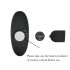 Mrow - lysende, radiostyret anal vibrator (sort)