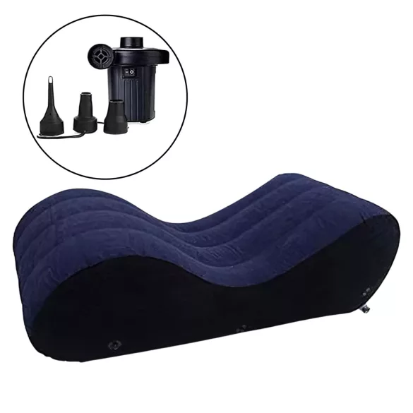 Magic Pillow - oppustelig sexsofa - stor - blå