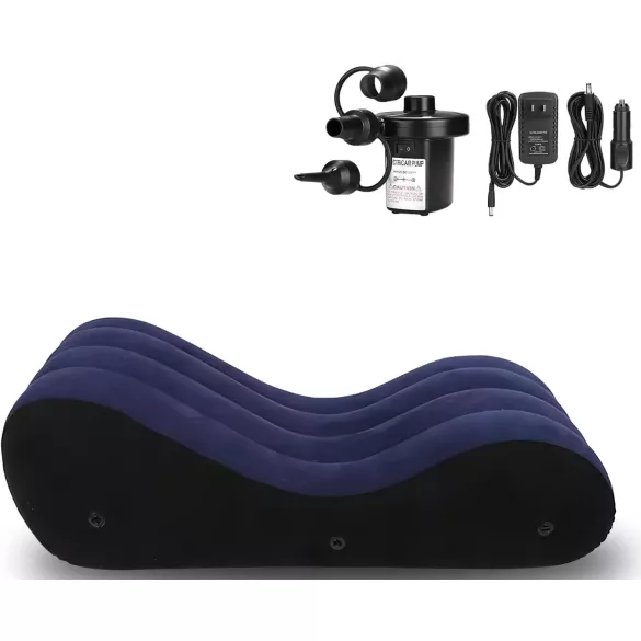 Magic Pillow - oppustelig sexsofa - stor - blå